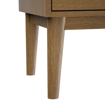 Meuble sous vasque à poser l.120 x H.82 x P.45 cm, placage chêne, Kabayan