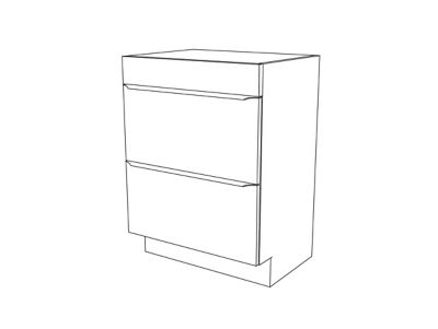 Meuble sous vasque à poser l.60 x H.82 x P.45 cm, blanc brillant, GoodHome Imandra