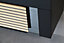 Meuble sous vasque à suspendre Archi noir mat 120 cm + plan vasque en Céramyl® Decotec