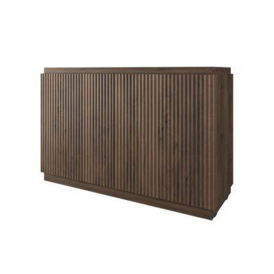 Meuble sous vasque à suspendre l.120 x H.78 x P.44 cm effet noyer Monolite