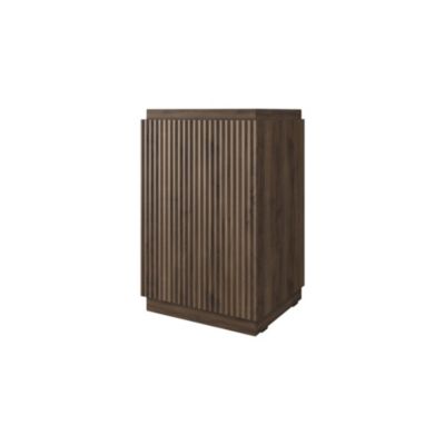 Meuble sous vasque à suspendre l.50 x H.78 x P.44 cm effet noyer Monolite