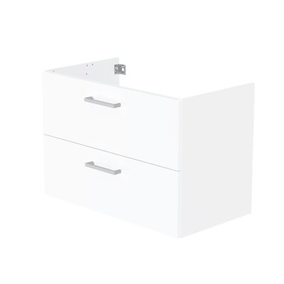 Meuble sous vasque à suspendre L.80 x H.55 x P.45 cm blanc Opah