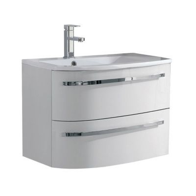 Meuble Sous Vasque Blanc 2 Tiroirs Version Gauche Cooke Lewis Elbe 70 Cm Castorama