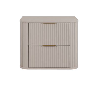 Meuble sous-vasque, Cachemire, poignée dorée, 41,5 x 60 x 51,7 cm