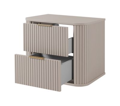 Meuble sous-vasque, Cachemire, poignée dorée, 41,5 x 60 x 51,7 cm