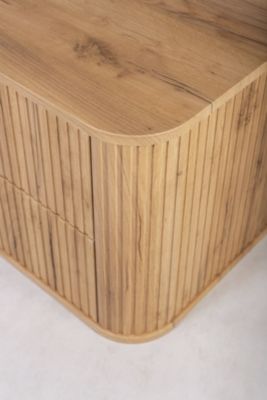 Meuble sous-vasque, Chêne Craft, poignée noire, 41,5 x 120 x 51,7 cm