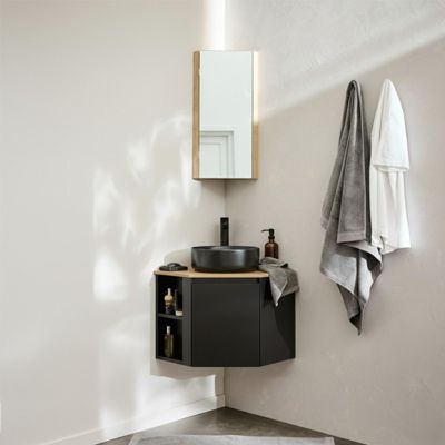 Meuble sous vasque d'angle SORRENTO | Castorama