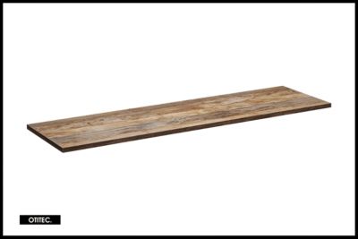 Meuble sous vasque de 120 cm - avec 2 vasques à poser - avec plan - 2 tiroirs - MINO