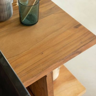 Meuble sous vasque en bois recyclé Corin
