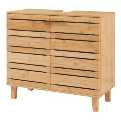 Meuble sous-vasque Epind bambou 60 x 66 x 30 cm naturel