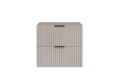 Meuble sous vasque FLOW CACHEMIRE 100 cm avec 2 x l'étagères - extensions et plan CHÊNE