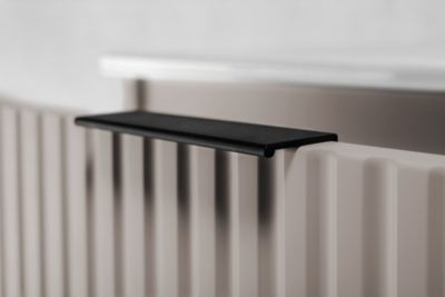Meuble sous vasque FLOW CACHEMIRE 100 cm avec 2 x l'étagères - extensions et plan CHÊNE