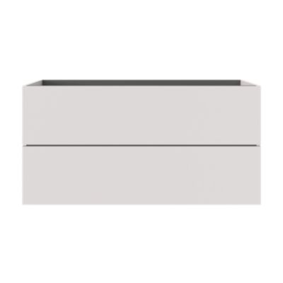 Meuble sous vasque l.120 x H.60 x P.45 cm, beige cachemire, 2 tiroirs sans poignées, Kentia