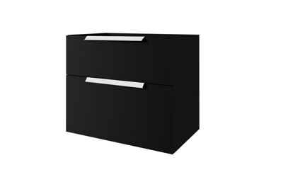Meuble sous vasque noir mat Urban 74 cm