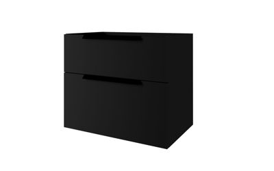 Meuble sous vasque noir mat Urban 74 cm