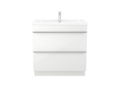 Meuble Sous Vasque A Poser Goodhome Imandra Blanc 80 Cm Plan Vasque Nira Castorama