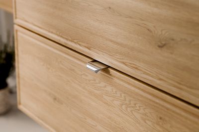 Meuble sous vasque suspendu avec plan TERRA CREMONA chêne cremona 120 cm