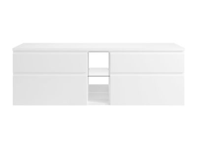 Meuble sous vasque suspendu - Blanc - 150 cm - MAGDALENA II