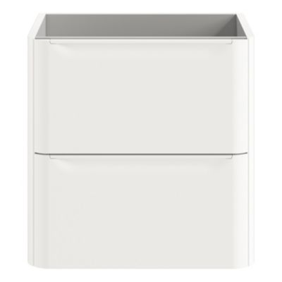 Meuble sous vasque suspendu blanc l.60 x H.60 x P.45,6 cm GoodHome Nevado