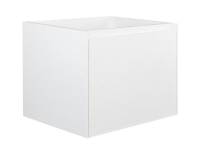 Meuble sous vasque suspendu blanc texturé - 60 cm - SOSTHENE