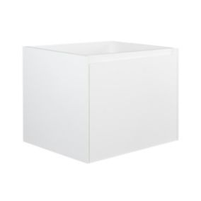 Meuble sous vasque suspendu blanc texturé - 60 cm - SOSTHENE