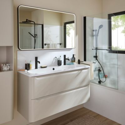 Meuble sous vasque suspendu cachemire l.120 x H.60 x P.45,5 cm GoodHome Nevado