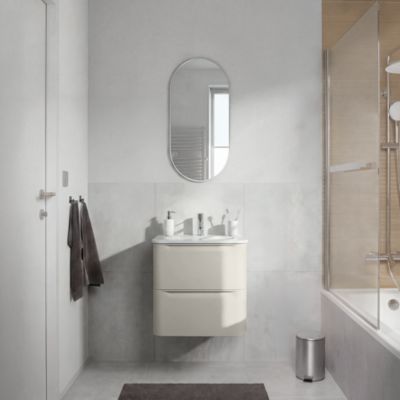 Meuble sous vasque suspendu cachemire l.60 x H.60 x P.45,5 cm GoodHome Nevado