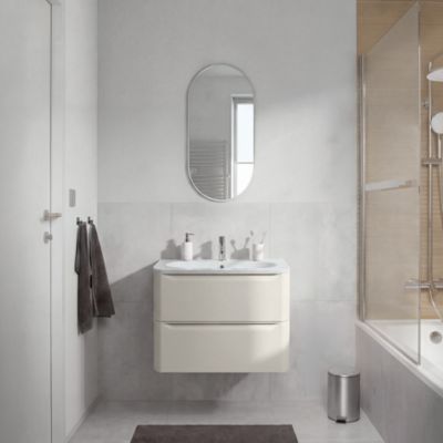 Meuble sous vasque suspendu cachemire l.80 x H.60 x P.45,5 cm GoodHome Nevado