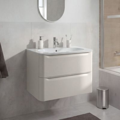 Meuble sous vasque suspendu cachemire l.80 x H.60 x P.45,5 cm GoodHome Nevado