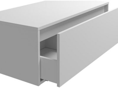 Meuble sous vasque suspendu - Coloris blanc - 94 cm - TEANA II