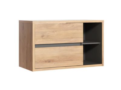 Meuble sous vasque suspendu coloris naturel - 100 cm - PURNAL