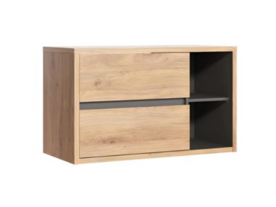 Meuble sous vasque suspendu coloris naturel - 100 cm - PURNAL