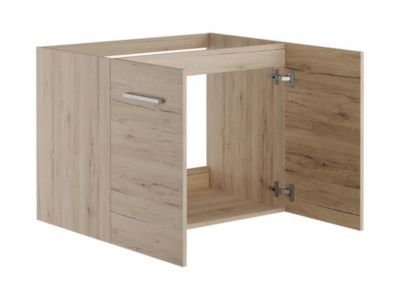 Meuble sous vasque suspendu - Coloris naturel clair - L60 cm - LAURINE II