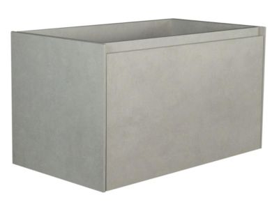Meuble sous vasque suspendu gris béton - 80 cm - SOSTHENE