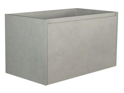 Meuble sous vasque suspendu gris béton - 80 cm - SOSTHENE
