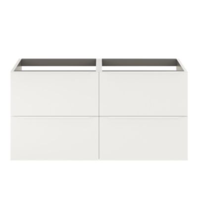 Meuble sous vasque suspendu l.120 x H.60 x P.45 cm, blanc mat, GoodHome Imandra
