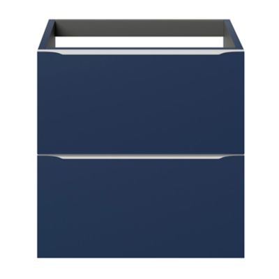 Meuble sous vasque suspendu l.60 x H.60 x P.45 cm, bleu nuit mat, GoodHome Imandra