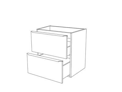 Meuble sous vasque suspendu l.60 x H.60 x P.45 cm, effet chêne, GoodHome Imandra