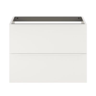 Meuble sous vasque suspendu l.80 x H.60 x P.45 cm, blanc mat, GoodHome Imandra