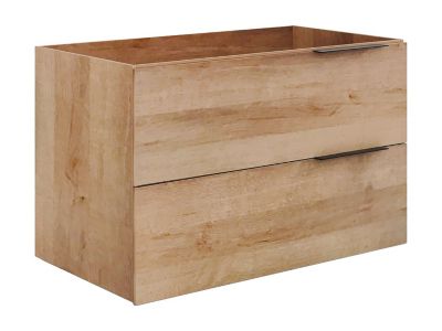 Meuble sous vasque suspendu - Naturel clair - 80 cm - NISAYA