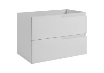 Meuble sous-vasque suspendu pour salle de bain, blanc, 80 x 57 x 46 cm, sans plateau