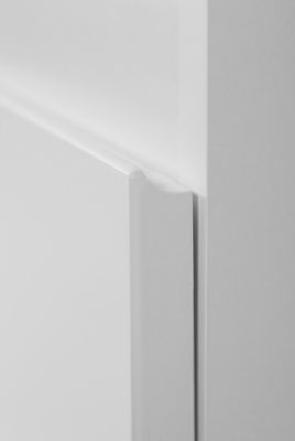 Meuble sous-vasque suspendu pour salle de bain, blanc, 80 x 57 x 46 cm, sans plateau