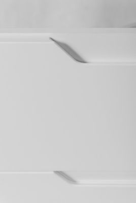 Meuble sous-vasque suspendu pour salle de bain, blanc, 80 x 57 x 46 cm, sans plateau