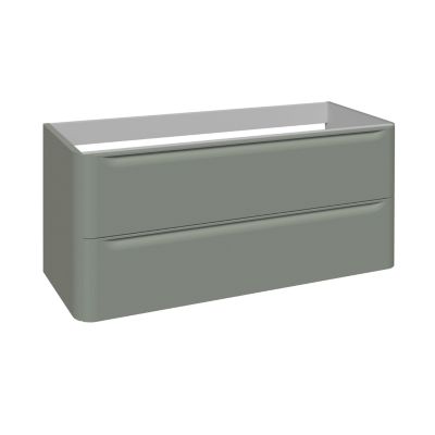 Meuble sous vasque suspendu vert l.120 x H.60 x P.45,5 cm GoodHome Nevado