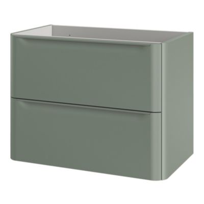 Meuble sous vasque suspendu vert l.80 x H.60 x P.45,6 cm GoodHome Nevado