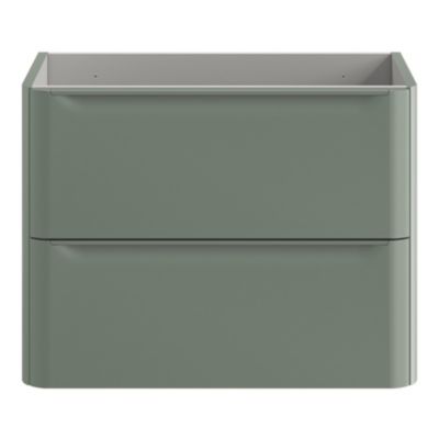Meuble sous vasque suspendu vert l.80 x H.60 x P.45,6 cm GoodHome Nevado