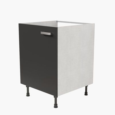 Meuble sous évier - 60 cm - Caisson coloris Lino