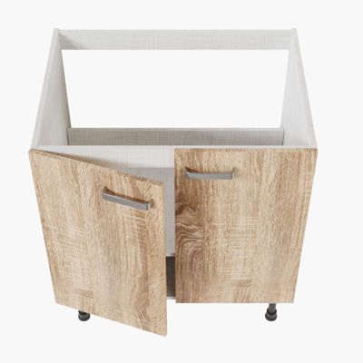 Meuble sous évier - 80 cm - Caisson coloris Lino
