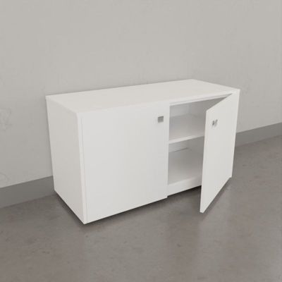 Meuble sur roulette EPURE - 90 cm blanc