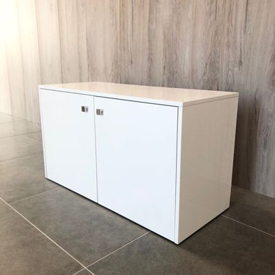 Meuble sur roulette EPURE - 90 cm blanc